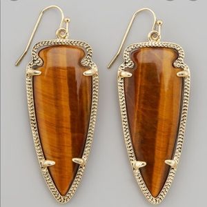 Kendra Scott Tiger Eye Earrings